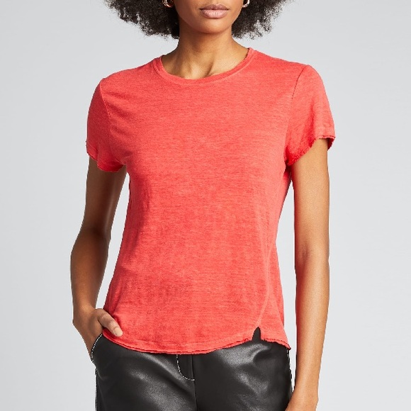 Frame Easy True Raw Edged Tee in Redwood - Picture 2 of 16